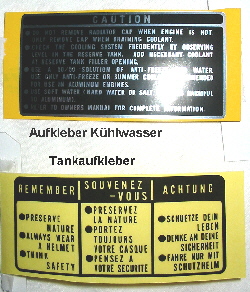 Zum vergrern klicken   Tankaufkleber und Seitendeckelaufkleber HONDA CX500