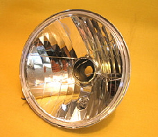 Zum vergrern klicken   Scheinwerfereinsatz Klarglasoptik Prismenscheinwerfer CX500C + CX500